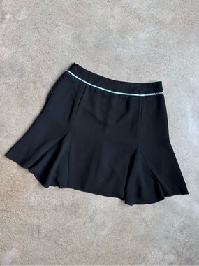 Vintage 90s Tehama Nancy Haley Black Pleated Mini Skirt
